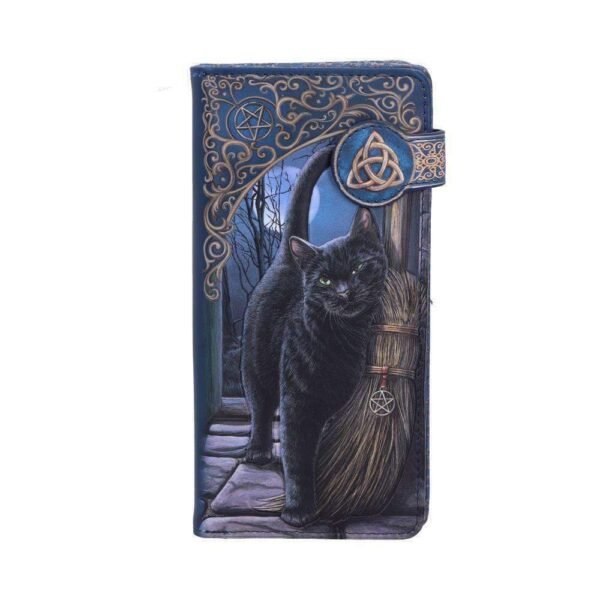 Magicun Giftware~A Brush With Magick Embossed Purse (Lp) 18.5cm Cat Purse