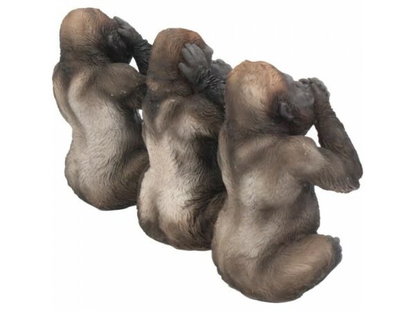 Magicun Giftware~Three Wise Monkeys Figurines Animals Decor See Hear Speak No Evil Ornament Gift