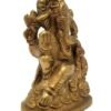 Hinduism Statues & Figures~Brass Antique Finish Ganesh Statue 3"H 2.5"W
