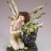 Fairy Collection~Yellow Fairy Figurine With Green Dragon 6" High Detailed Resin New In Box!