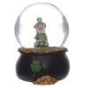 Collectable design~Novelty Lucky Leprechaun Pot of Gold Snow Globe Glitter