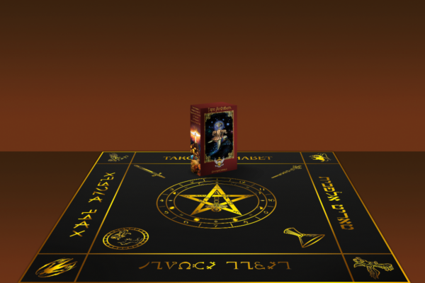 MagicunTarot Cloth~Komplekt Skatert' Taro Alfavit predskazatel'naya i Koloda Taro Alfavit