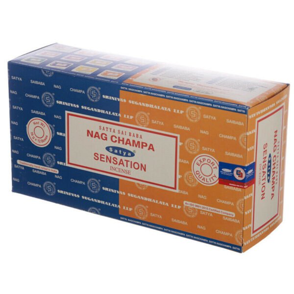 Home Fragrance~SATYA Sai BaBa Nag Champa & Sensation Incense Sticks 12 x 14 sticks