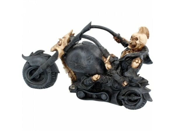 Magicun Giftware~Nemesis Hell Rider Skeleton on Motorbike Figurine 30cm Gothic Punk Rock Gift