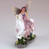 Fairy Collection~Mini Pink Fairy Riding Unicorn Figurine 3" High Resin New!