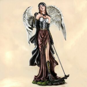 s-l1600_2a10d411-1d3f-45bf-85b9-aa4aaf7eccdd Fairy Collection~Large Gothic Dark Angel Fairy With Scythe Figurine Statue 20.25"H Resin Reaper