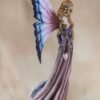 Fairy Collection~Large Scale Purple Fairy With White Dragon Figurine Statue 20" High Resin New!