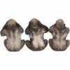 Magicun Giftware~Three Wise Monkeys Figurines Animals Decor See Hear Speak No Evil Ornament Gift