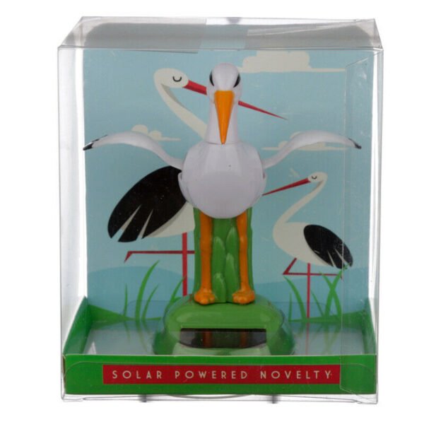 Home Decor~Collectable Stork Solar Powered Pal Home Car Office Novelty Decoration