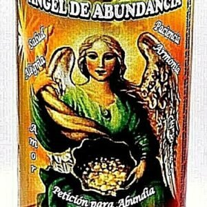 CANDLE COCKTAIL VELA ANGEL OF ABUNDANCE- ANGEL DE ABUNDANCIA PAINTED GOLD