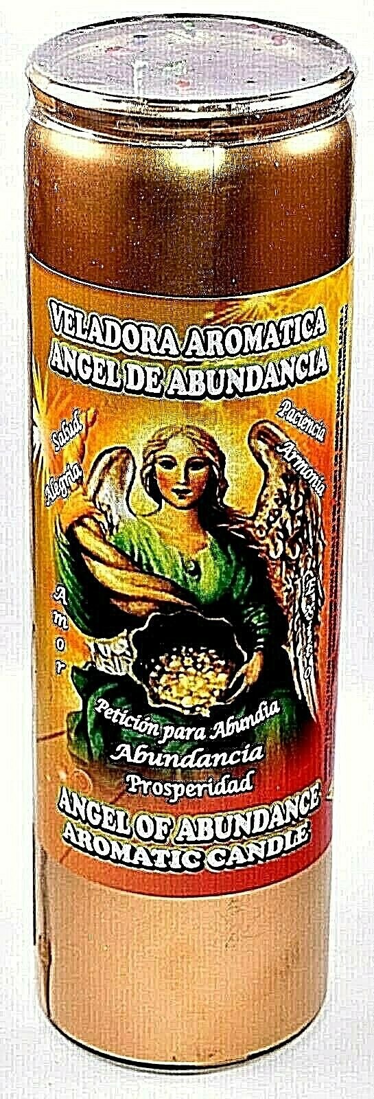 CANDLE COCKTAIL VELA ANGEL OF ABUNDANCE- ANGEL DE ABUNDANCIA PAINTED GOLD