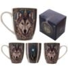 Witchcraft~Lisa Parker Wilde One Bone China Coffee Cup Mug Micro Dishwasher Safe Wolf Head