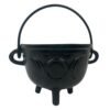 Witchcraft~4.5" Triple Moon Cast Iron Cauldron Incense Charcoal Burner