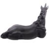 Home Decor~Lying Black Unicorn Garden Ornament Height 33cm Length 46cm Width 23cm