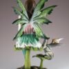 Fairy Collection~Green Fairy With Little Dragon On Mushroom Figurine 10" High Resin Statue New