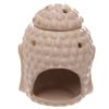 Home Fragrance~Ceramic Buddha Head Design Crackle Glazed Oil Burner