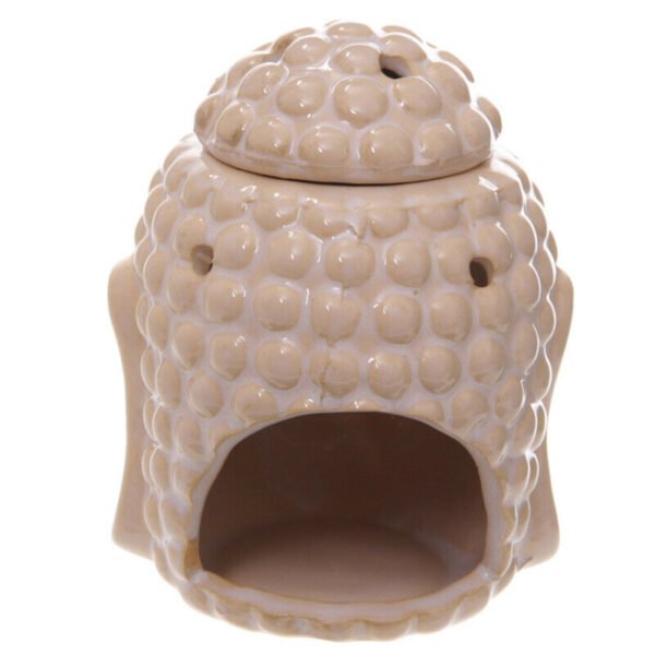 Home Fragrance~Ceramic Buddha Head Design Crackle Glazed Oil Burner