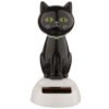 Home Decor~Lucky Black Cat Novelty Solar Powered Dashboard Flip Flap Pal