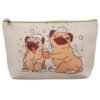Collectable Design~Medium PVC Make Up Toiletry Wash Bag - Mopps Pug