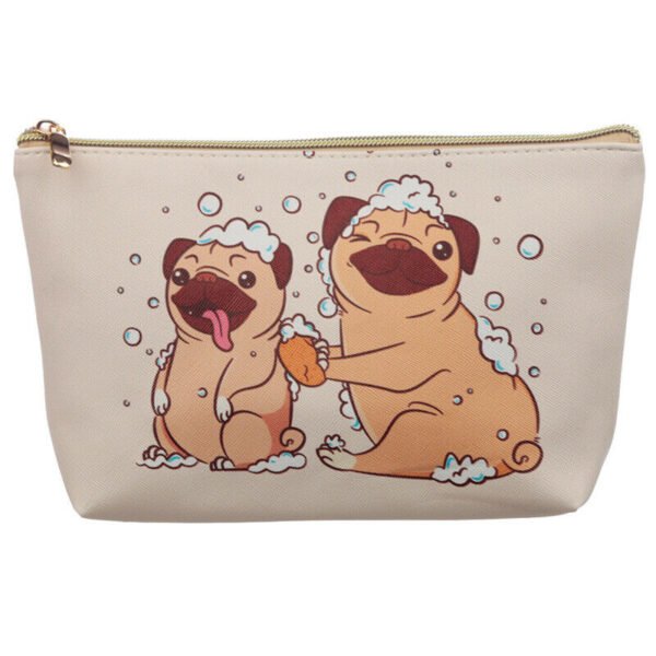 Collectable Design~Medium PVC Make Up Toiletry Wash Bag - Mopps Pug