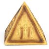 Home Decor~NEW Hieroglyphic Decorated Pyramid Egyptian Style Ornament 8 cm High Egypt