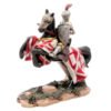 Home Decor~Battle Ready Novelty Knight Riding Horse Figurine Collectable