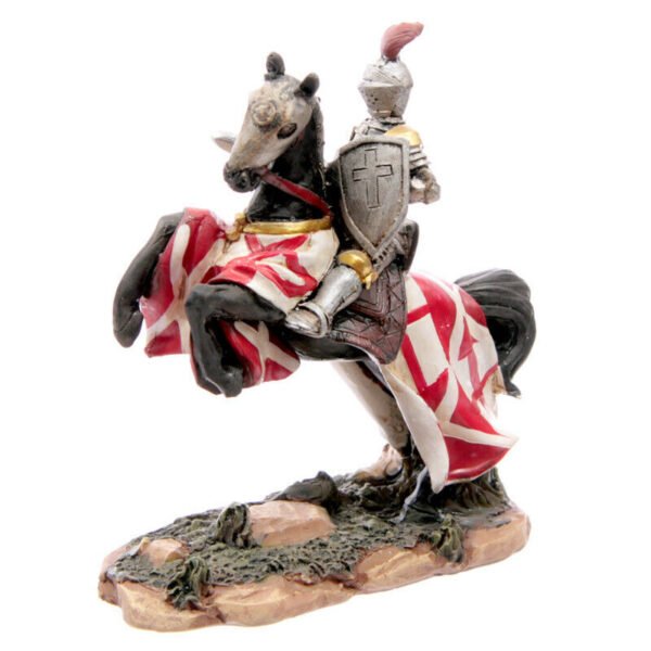 Home Decor~Battle Ready Novelty Knight Riding Horse Figurine Collectable