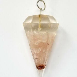 s-l1600_315c0194-e509-4e7c-afcf-0894c2ce0e31 Magicun Stone~Rose Orgone Pendulum with Chain, Faceted (Natural Crystal Stone)
