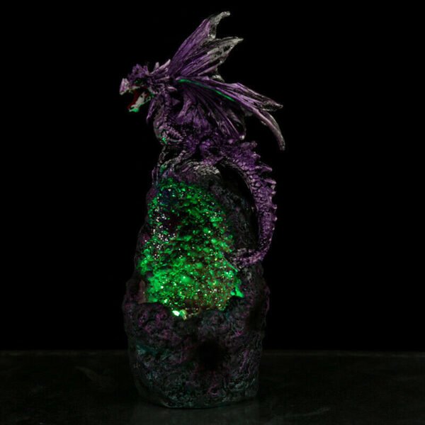 Collectable design~Crystal Cavern LED Dark Legends Dragon Figurine Ornament