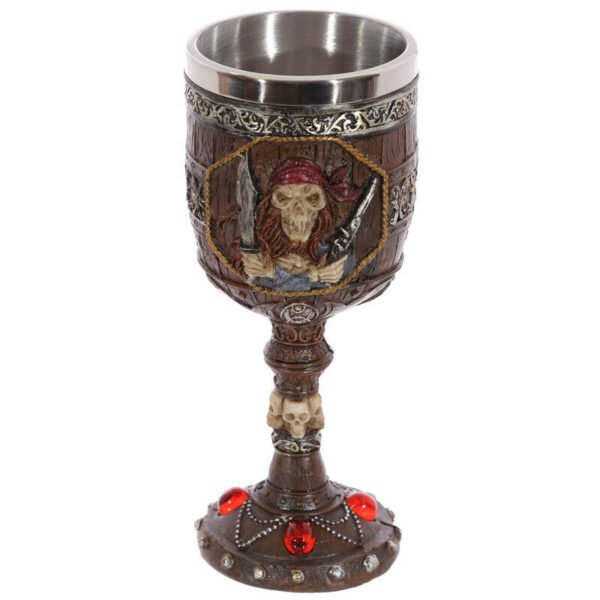 Home Decor~Pirate Design Decorative Goblet Chalice Cup Fantasy Ornament x 1