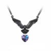 Alchemy Gothic Pewter HAMINGJA - Crystal Pendant Necklace