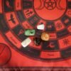 MagicunTarot Cloth~Kit cloth on the Altar Circle Witch + 5 magic stones Wicca Divination Council