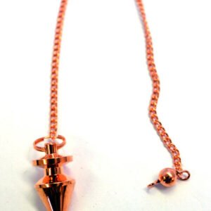 Magicun Stone~Copper Finish Pendulum 1.25"L with Chain 7.75"L