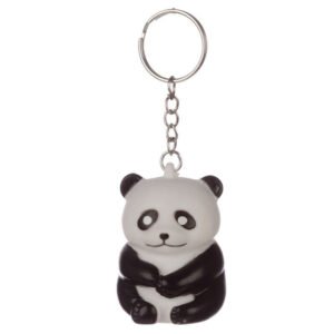 Collectable design~Fun Squeezy Poop Panda Key Chain Keyring Party Bag Stocking Filler Novelty Toy