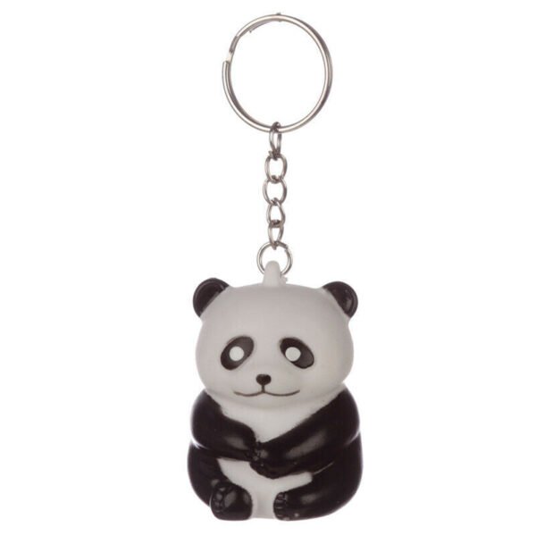 Collectable design~Fun Squeezy Poop Panda Key Chain Keyring Party Bag Stocking Filler Novelty Toy