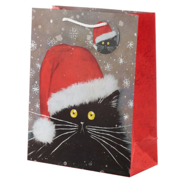 Home Decor~Christmas 2020 Kim Haskins Cat Gift Bag - Large, Gift/Stocking Filler