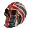 Home Decor~Skull Union Jack Flag Head Halloween Ornament Head Art Statue