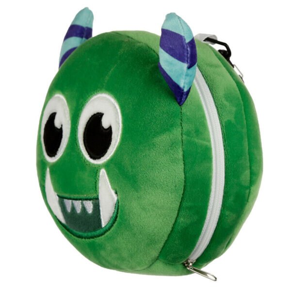 Home Decor~RESTEAZZZ GREEN MONSTARZ SUPER SOFT PLUSH TRAVEL CUSHION PILLOW & EYE MASK