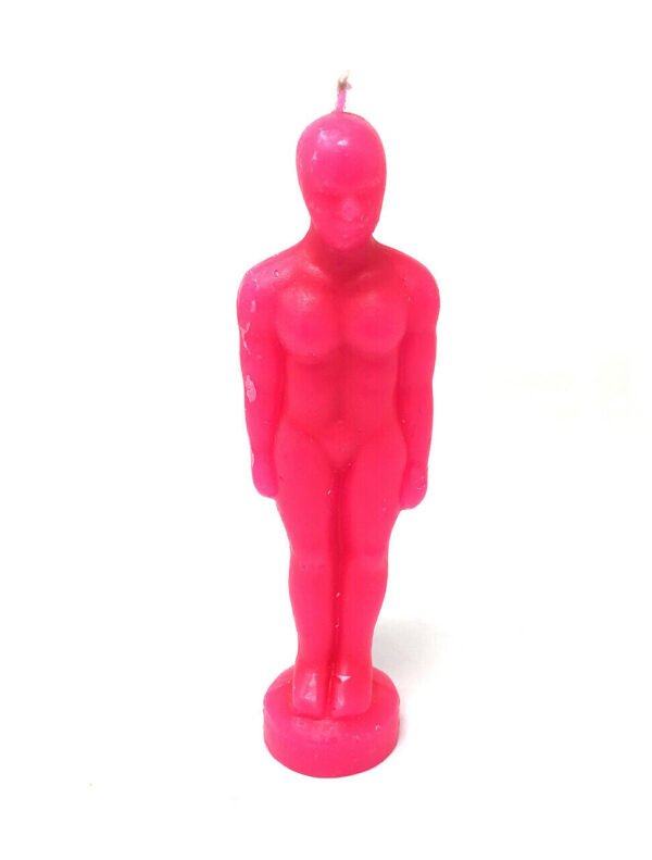 Magic Candle~Pink Man Image Male Figurine Spell Candle Pagan Wicca Hoodoo