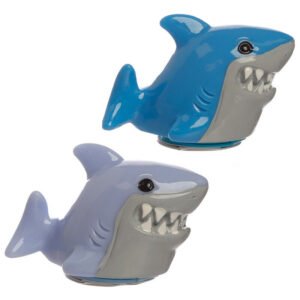 Collectable Design~3D Funky Lip Balm Blue Shark Cafe Shaped Holder