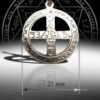 Magicun Talisman~Unique Sterling Silver Cross Talisman of Protection