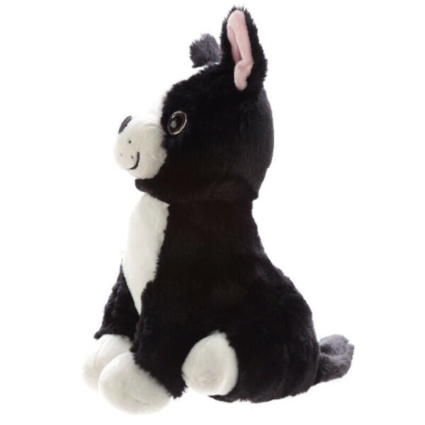 Home Decor~Cute Black and White Dog Plush Door Stop -Weighted Animal Shaped Filled Doorstop