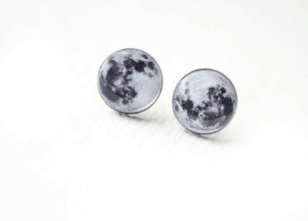 Curiology - FULL MOON - Stud Earrings