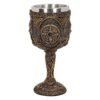 Magicun Giftware~Norse Myth Valkyrie Goblet Valhalla Lady Viking Chalice Bronzed Gift Decor