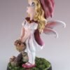 Fairy Collection~Fairy Tale Little Red Riding Hood Fairy Figurine With Wolf 5.75"H Resin New!