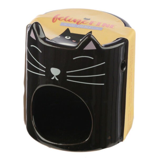 Home Fragrance~Ceramic Feline Fine Cat Oil Burner Essential Home Fragrance