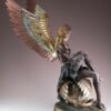 Fairy Collection~Large Steampunk Fairy On Gargoyle Figurine 14.5" High Detailed Resin Statue New