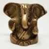 Hinduism Statues & Figures~Brass Antique Finish Ganesh w/ Big Ears Statue 2"H
