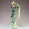 Fairy Collection~Green Peacock Fairy Angel Figurine With Feather Wings 9.25"H Resin Statue New!