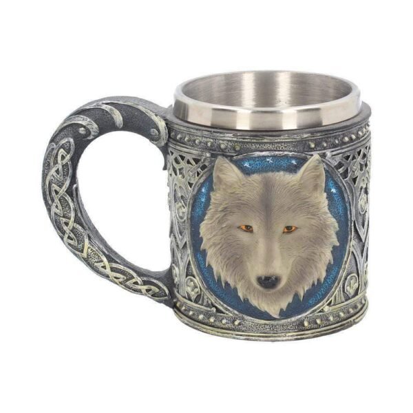 Magicun Giftware~Lone Wolf Tankard 15.4cm Wolves Tankard